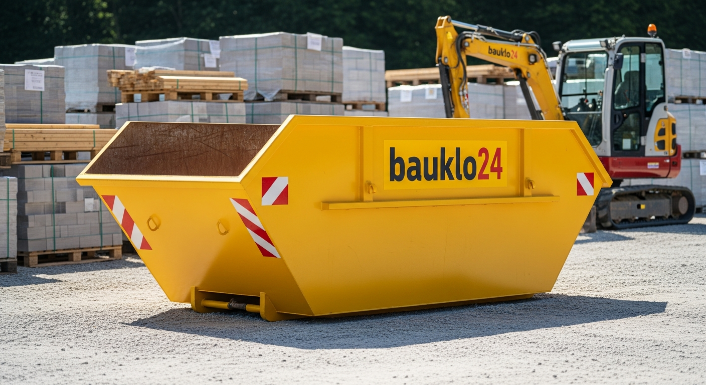 bauklo24 Container auf Baustelle