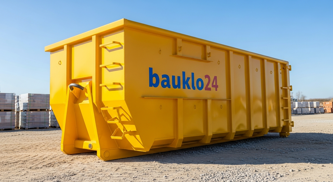 Gelber bauklo24 Container in Olfen