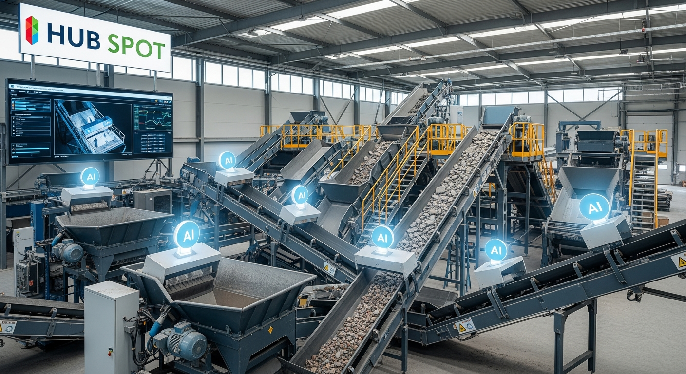 Recycling Hub Spot KI Sortierung